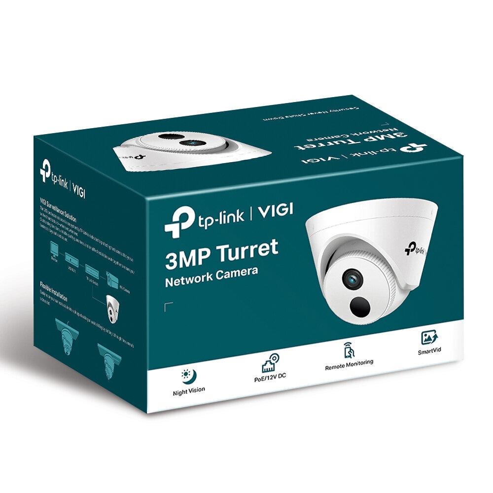 TP-Link VIGI VIGI C400HP-2.8 3MP Turret цена и информация | Valvekaamerad | hansapost.ee