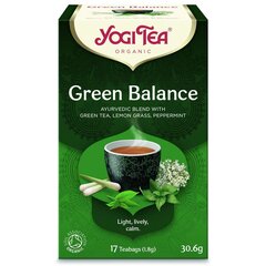 Yogi Tea Green Balance vürtside ja kombuchaga (kombucha), keskkonnasõbralik, 17 kotikest hind ja info | Tee | hansapost.ee