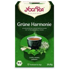 Зеленый чай Yogi Tea Green Balance с приправами и комбучей (чайный гриб), экологичный, 17 пакетиков цена и информация | Чай | hansapost.ee