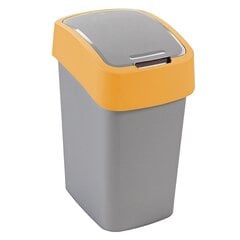 Prügikast Curver Flip Bin, 50 L, hall/kollane hind ja info | Prügikastid | hansapost.ee