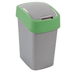 Prügikast Curver Flip Bin, 50 L, hall/roheline hind ja info | Prügikastid | hansapost.ee