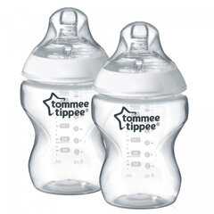 TOMMEE TIPPEE CTN Бутылка с антиколиками 2 x 260 мл с соской 0m+ цена и информация | Бутылочки и аксессуары | hansapost.ee
