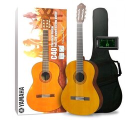 Klassikalise kitarri komplekt Yamaha C40 4/4 hind ja info | Kitarrid | hansapost.ee