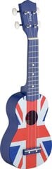 Sopran ukulele + ümbris Stagg US UK-FLAG hind ja info | Kitarrid | hansapost.ee
