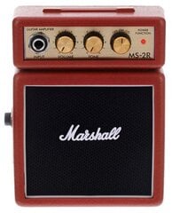 Мини-усилитель для электрогитары Marshall MS-2R цена и информация | Принадлежности для музыкальных инструментов | hansapost.ee