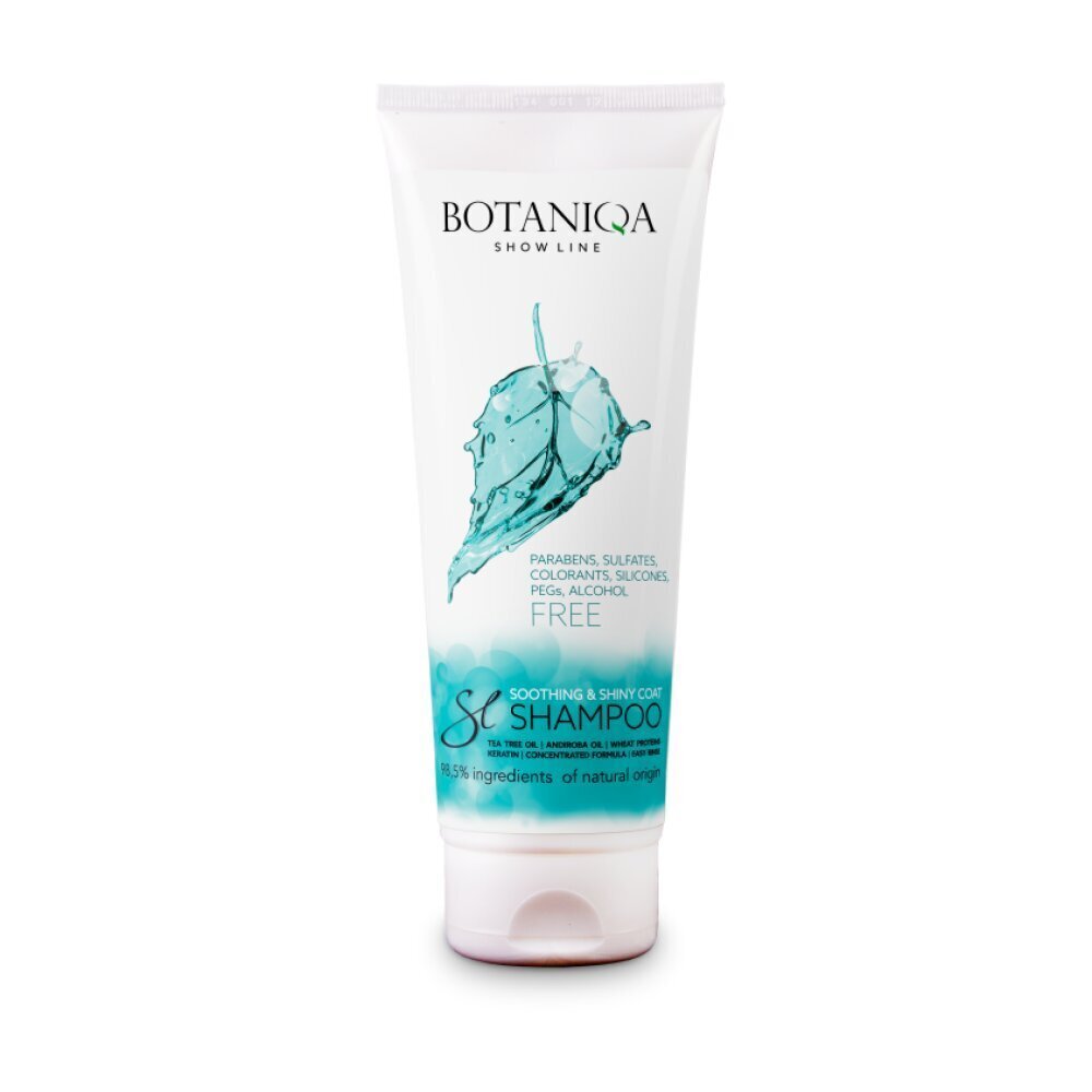 Botaniqa Show Line Soothing & Shiny Coat Shampoo šhampoon koertele 250ml цена и информация | Karvahoolduseks | hansapost.ee