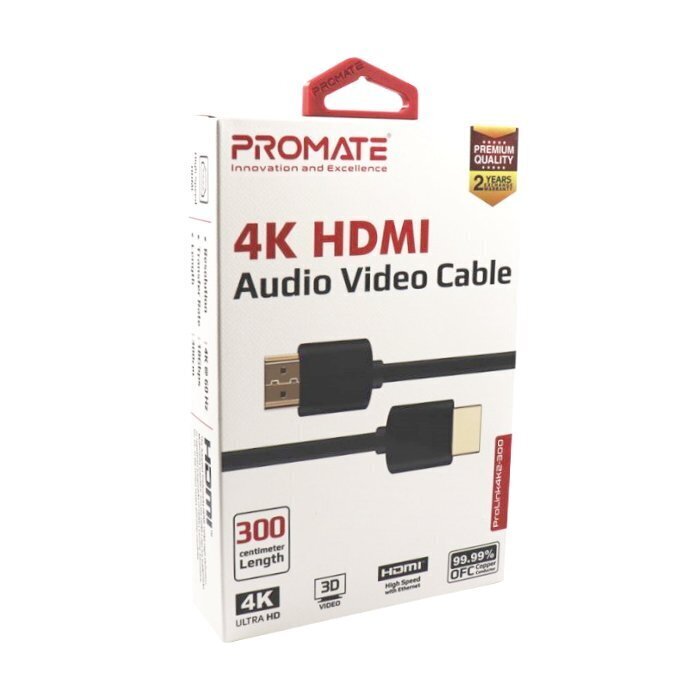PROMATE PROLINK4K2-500 ULTRAHD 4K HDR HDMI v2.0 Kaabel 5m цена и информация | Juhtmed ja kaablid | hansapost.ee