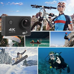 Спортивная камера Riff SPK-1 Ultra HD 4K 16Mpix, синяя цена и информация | Экшн-камеры | hansapost.ee