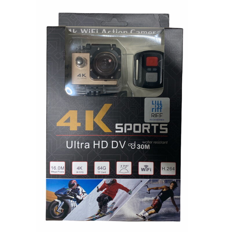 Riff SPK-1 Ultra HD 4K 16Mpix, kuldne hind ja info | Seikluskaamerad, GoPro | hansapost.ee