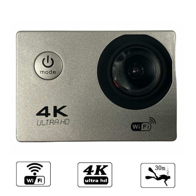 Riff SPK-1 Ultra HD 4K 16Mpix, hõbedane цена и информация | Seikluskaamerad, GoPro | hansapost.ee