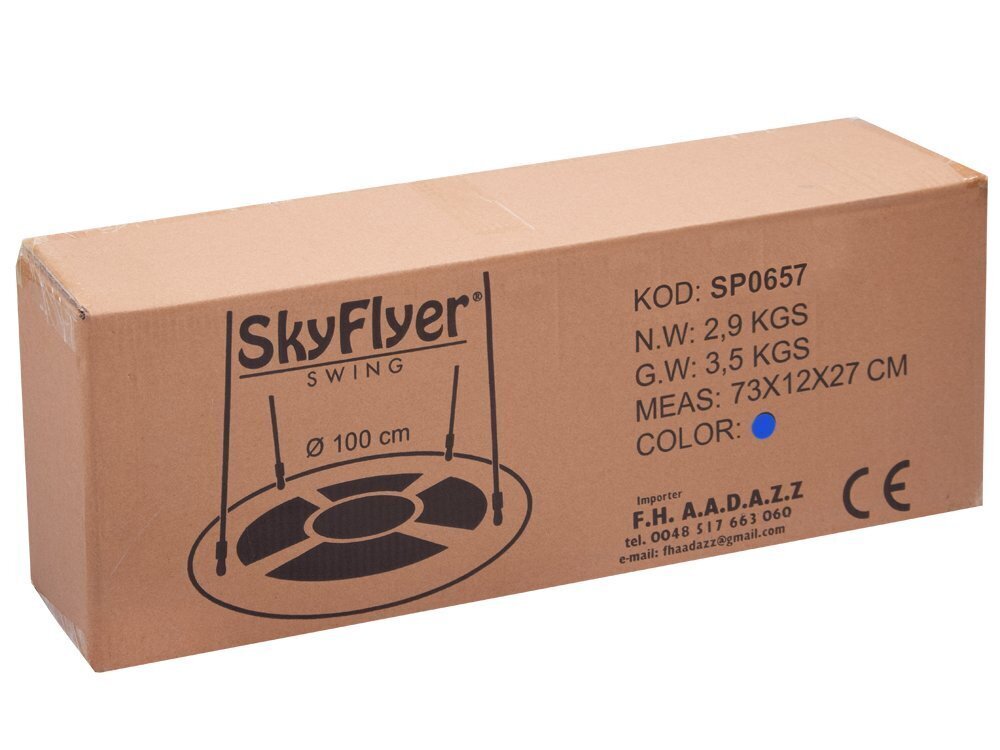 Kiik "SkyFlyer", 100 cm läbimõõduga, sinine hind ja info | Laste kiiged | hansapost.ee