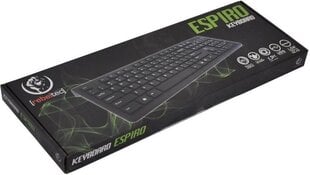 Arvuti klaviatuur Rebeltec    Universal    USB ESPIRO    Black price and information | Keyboards | hansapost.ee