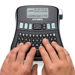 Dymo LabelManager 210D QWERTY (IT/PT/ES/TR+NL), черно-белый цена и информация | Принтеры | hansapost.ee