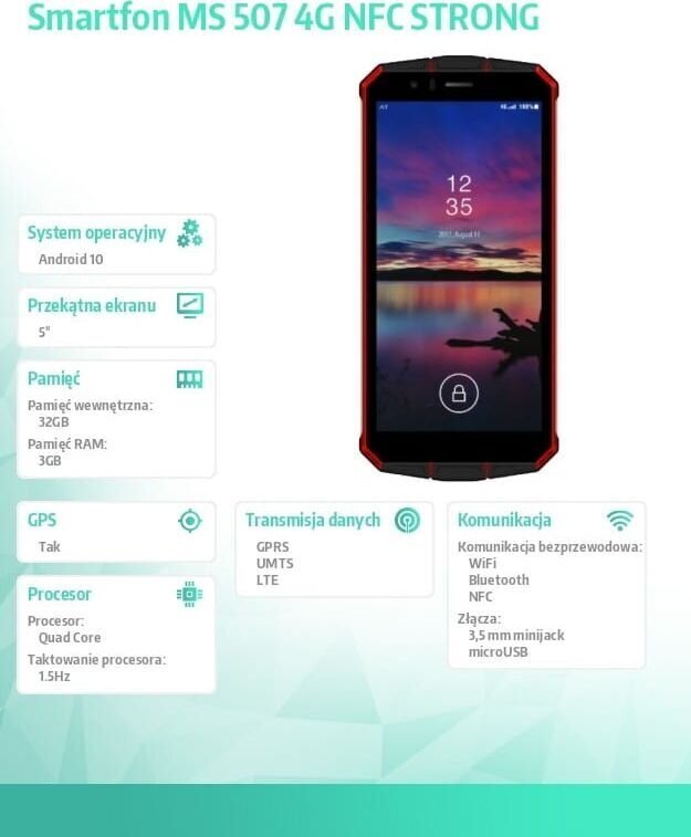 Maxcom MS 507, 32 GB, Dual SIM, Black price and information | Telefonid | hansapost.ee