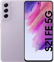 Samsung Galaxy S21 FE 5G 6/128GB Light Violet SM-G990BLVFEUE цена и информация | Мобильные телефоны | hansapost.ee