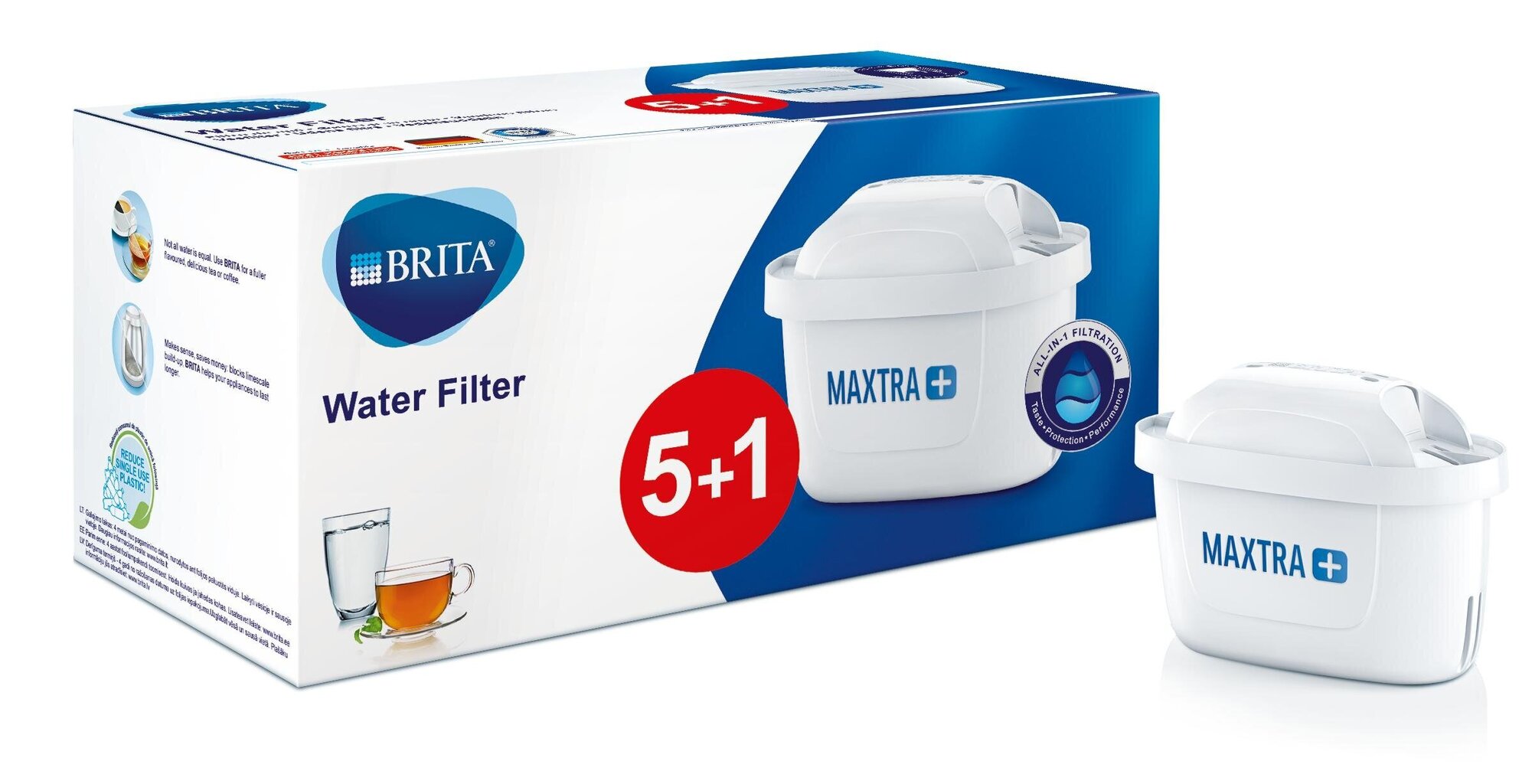 Brita Maxtra+, 5+1 tk hind ja info | Veefilterkannud ja veefiltrid | hansapost.ee
