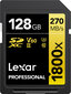 Lexar mälukaart SDXC 128GB Professional 1800x UHS-II U3 V60 цена и информация | Mälupulgad | hansapost.ee