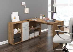 Письменный стол Beat L, светло-коричневый/белый цена и информация | Компьютерные, письменные столы | hansapost.ee