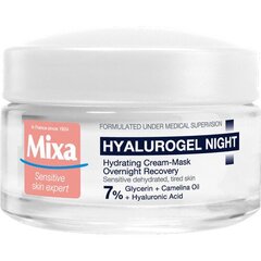 Mixa Hyalurogel öökreem 50 ml цена и информация | Кремы для лица | hansapost.ee