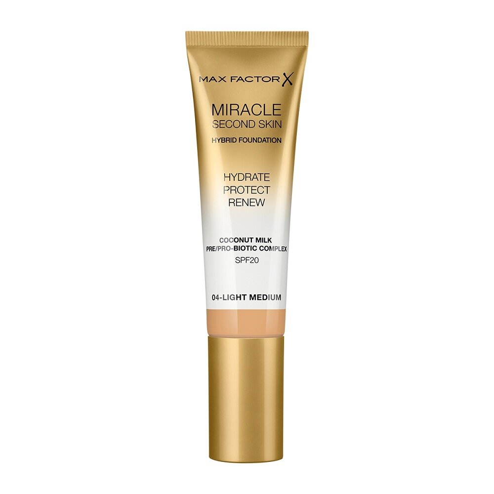 Max Factor Miracle Second Skin jumestustoode 30 ml, 05 Medium hind ja info | Jumestuskreemid ja puudrid | hansapost.ee