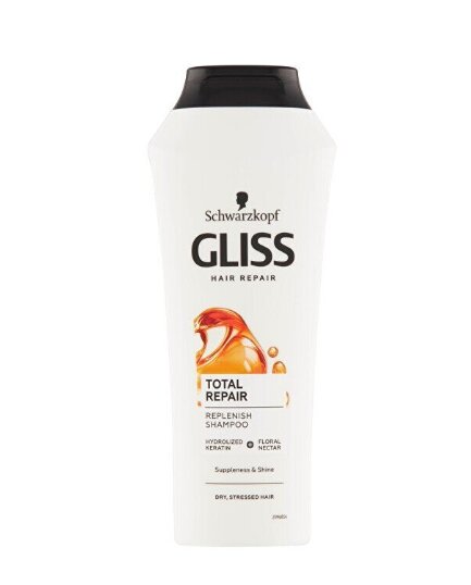 Schwarzkopf Gliss Kur Total Repair šampoon 250 ml цена и информация | Šampoonid | hansapost.ee