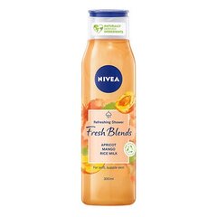 Nivea Fresh Blends Apricot dušigeel 300 ml hind ja info | Dušigeelid, õlid | hansapost.ee