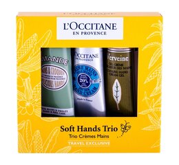 Kätekreemi komplekt, L´Occitane, Soft Hands Trio, 3 x 30 ml hind ja info | Kehakreemid, kehaõlid ja losjoonid | hansapost.ee
