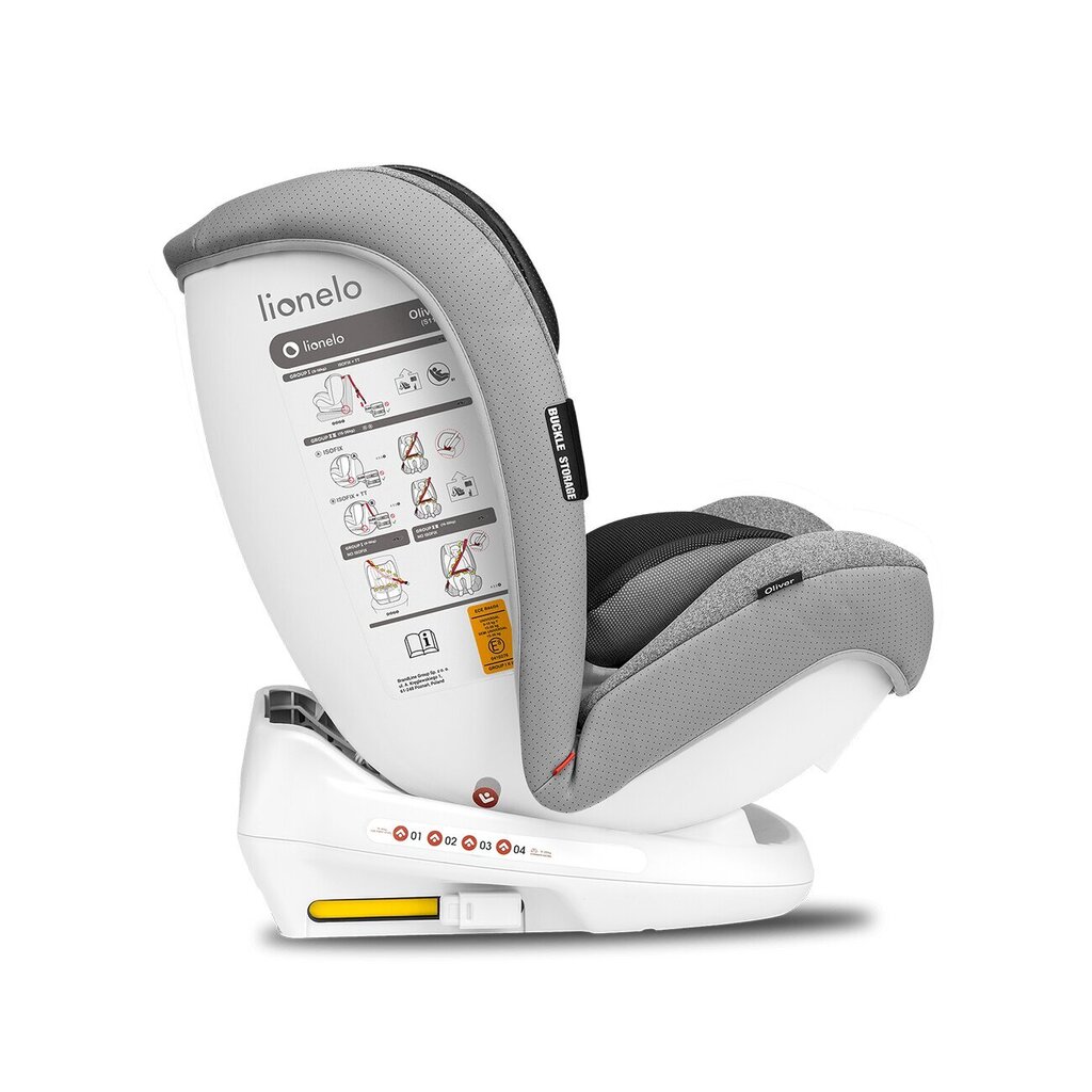 Turvatool Lionelo Oliver Isofix 9-36 kg, stone hind ja info | Turvatoolid ja turvahällid | hansapost.ee