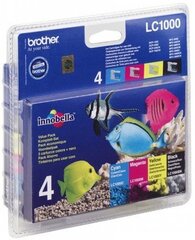 BROTHER LC1000 value pack blister цена и информация | Картридж Actis KH-653CR | hansapost.ee