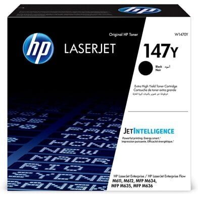 HP 147Y Black LaserJet Toner Cartridge hind ja info | Laserprinteri toonerid | hansapost.ee