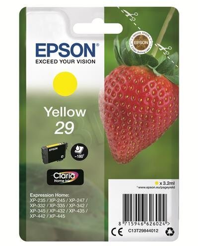 Tint Epson Singlepack Yellow 29 Claria Home Ink 3,2 ml hind ja info | Tindiprinteri kassetid | hansapost.ee