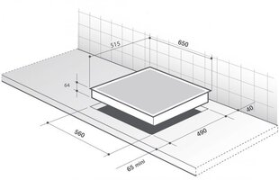 Газовая индукционная плита De Dietrich DPI7602BM цена и информация | Варочные поверхности | hansapost.ee