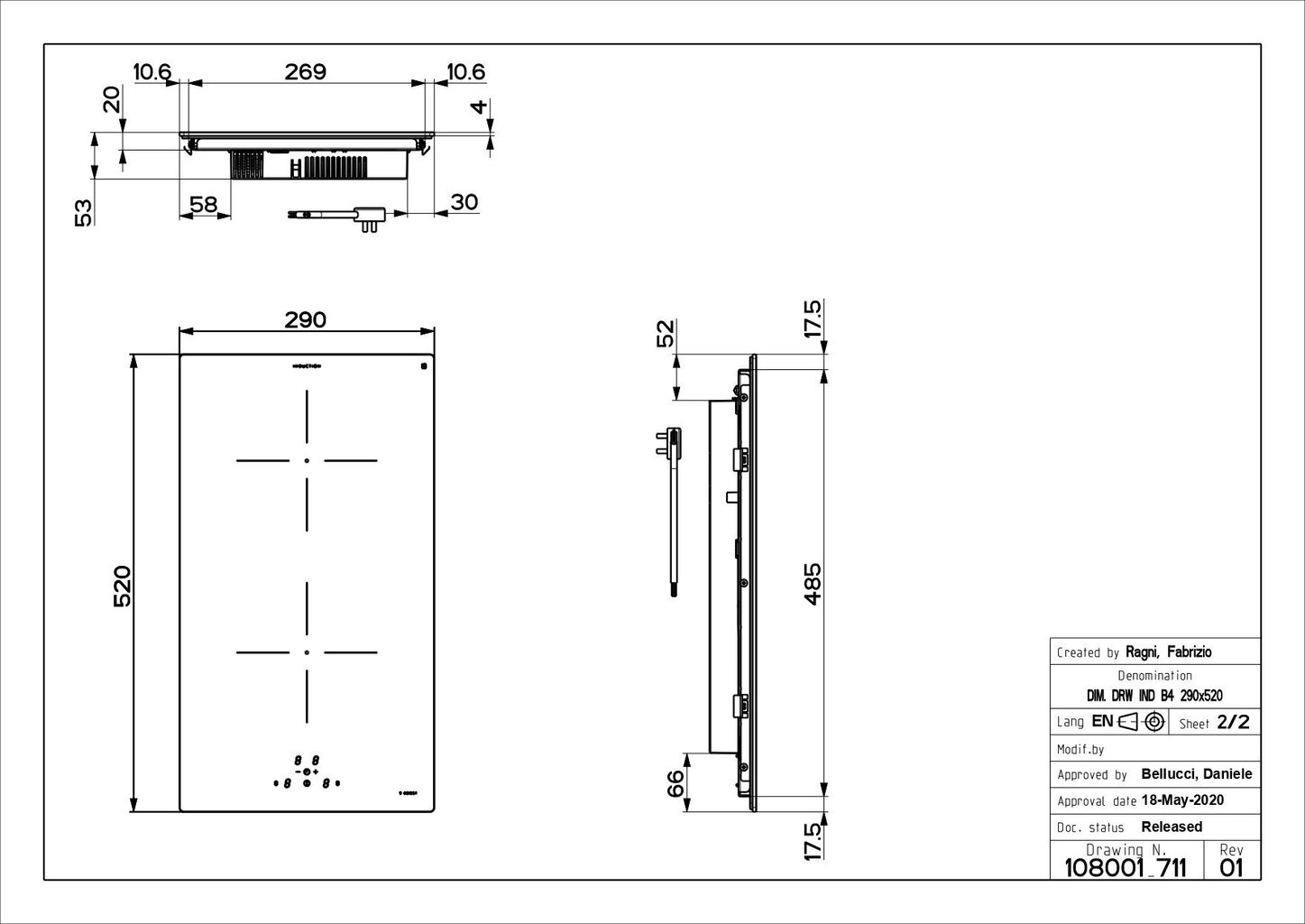 Induktsioonplaat Faber FBH 32 BK, 2x keeduala laius 29 cm hind ja info | Pliidiplaadid | hansapost.ee
