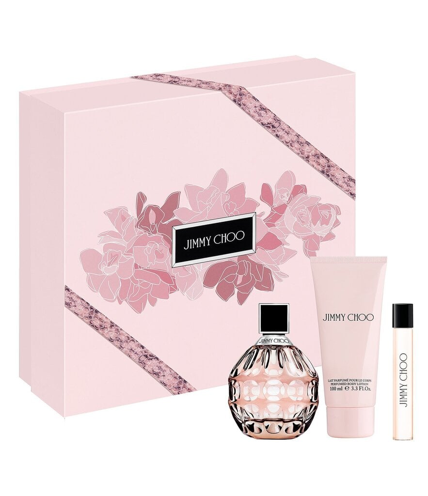 Komplekt Jimmy Choo Jimmy Choo: EDP naistele 100 ml + kehakreem 100 ml + EDP 7,5 ml hind ja info | Parfüümid naistele | hansapost.ee