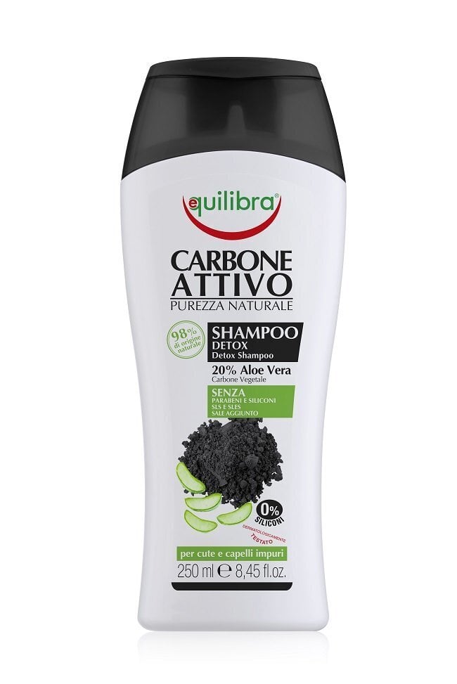 Equilibra aktiivsöega šampoon 250 ml цена и информация | Šampoonid | hansapost.ee