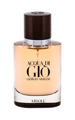 Giorgio Armani Acqua di Gio Absolu EDP для мужчин 40 мл цена и информация | Мужские духи | hansapost.ee
