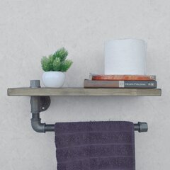 Держатель для полотенец Kalune Design BoruRaf035, коричневый/черный цена и информация | Аксессуары для ванной комнаты | hansapost.ee