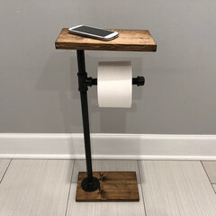 Держатель для туалетной бумаги Kalune Design BoruRaf 1781, коричневый/черный цена и информация | Kalune Design Сантехника для ванной | hansapost.ee
