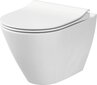Seinale kinnitatav WC-pott Cersanit City Oval CleanOn (ilma kaaneta) hind ja info | WС-potid | hansapost.ee