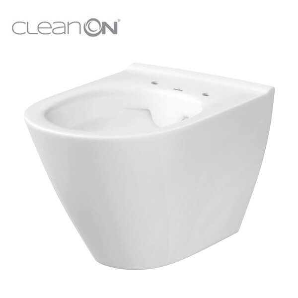 Seinale kinnitatav WC-pott Cersanit City Oval CleanOn (ilma kaaneta) hind ja info | WС-potid | hansapost.ee