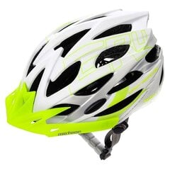 Шлем Meteor Grover, белый/зеленый цена и информация | Шлемы | hansapost.ee