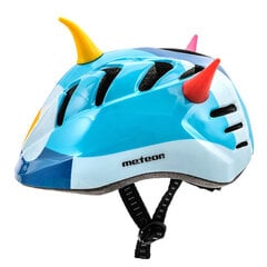 Детский велосипедный шлем Meteor MV7 Bird, 48 - 52 см, синий цена и информация | Шлемы | hansapost.ee