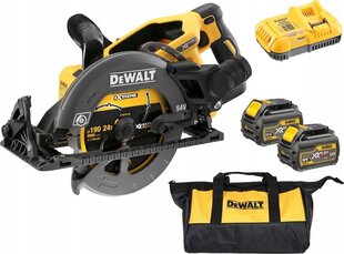 Dewalt Flexvolt pilarka tarczowa 54V 18V 190mm 2x6,0Ah Li-Ion walizka TSTAK (DCS577T2-QW) hind ja info | Elektrilised saed, ketassaed ja tarvikud | hansapost.ee