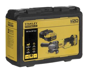 Aku-nurklihvija Stanley Fatmax V20 125 mm + 2x4.0 Ah akud SFMCG400M2K price and information | Lihvmasinad | hansapost.ee