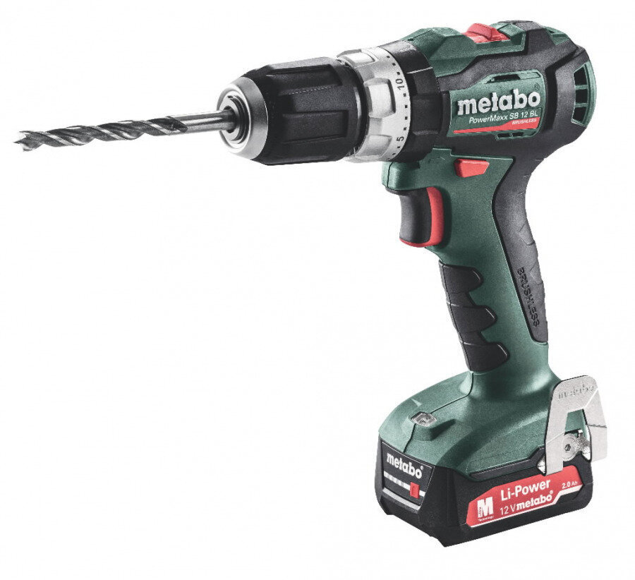 Löögiga akutrell PowerMaxx SB 12 BL / 2x2,0 Ah, Metabo цена и информация | Akutrellid, puurid ja kruvikeerajad | hansapost.ee