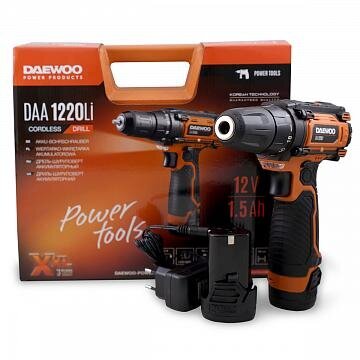 CORDLESS DRILL/DAA 1220LI DAEWOO hind ja info | Akutrellid, puurid ja kruvikeerajad | hansapost.ee