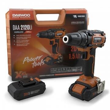 CORDLESS DRILL/DAA 2120LI DAEWOO цена и информация | Akutrellid, puurid ja kruvikeerajad | hansapost.ee