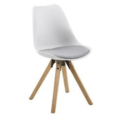 Комплект 2-х стульев Dima, белый/коричневый цена и информация | Стулья для кухни и столовой | hansapost.ee