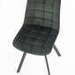 2 tooli komplekt K332, roheline/must цена и информация | Köögitoolid, söögitoolid | hansapost.ee