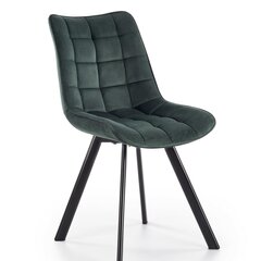 Набор из 2 стульев Halmar K332, зеленый / черный цена и информация | Стулья для кухни и столовой | hansapost.ee